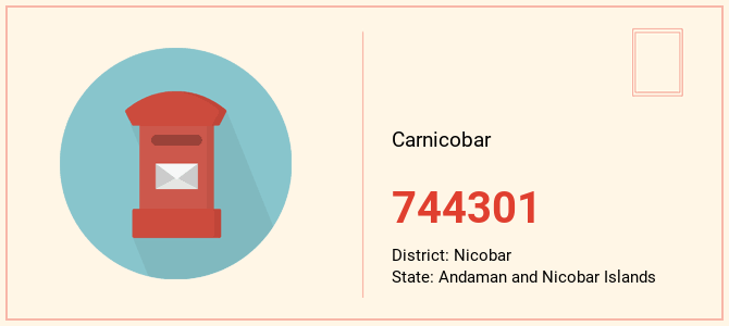 pin code of Carnicobar in Andaman and Nicobar Islands