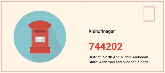 pin code of Kishorinagar in Andaman and Nicobar Islands