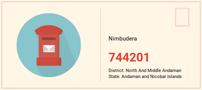 pin code of Nimbudera in Andaman and Nicobar Islands
