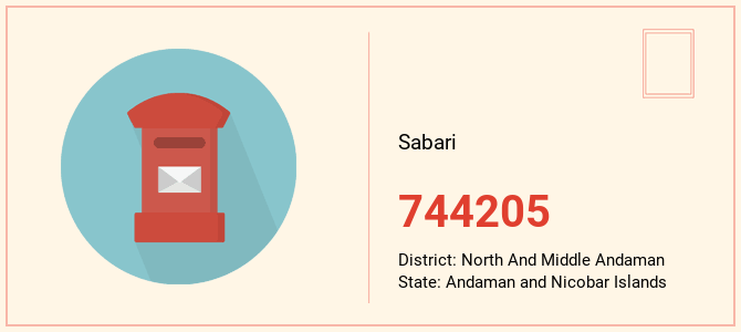 pin code of Sabari in Andaman and Nicobar Islands