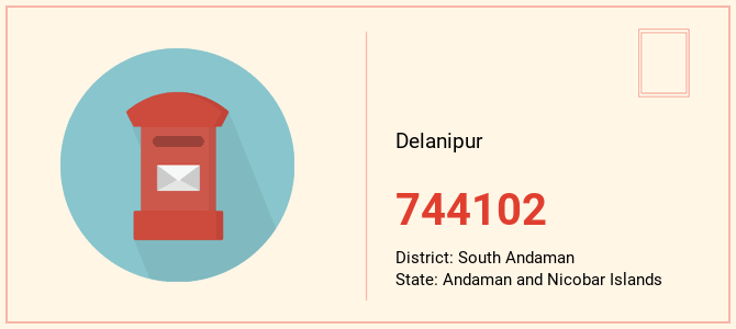 pin code of Delanipur in Andaman and Nicobar Islands