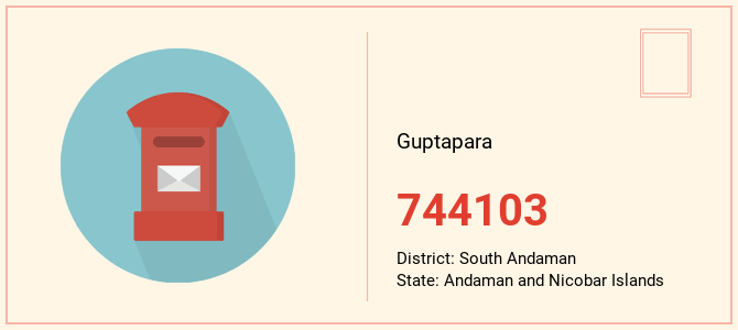 pin code of Guptapara in Andaman and Nicobar Islands
