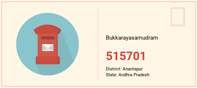 pin code of Bukkarayasamudram in Andhra Pradesh