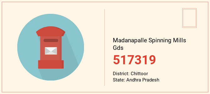 pin code of Madanapalle Spinning Mills Gds in Andhra Pradesh