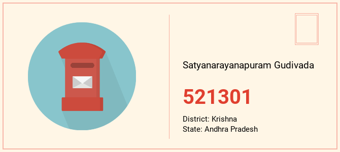 pin code of Satyanarayanapuram Gudivada in Andhra Pradesh