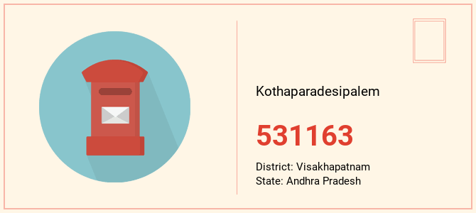 pin code of Kothaparadesipalem in Andhra Pradesh