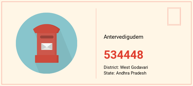 pin code of Antervedigudem in Andhra Pradesh