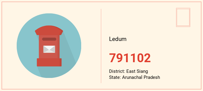 pin code of Ledum in Arunachal Pradesh