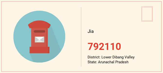 pin code of Jia in Arunachal Pradesh