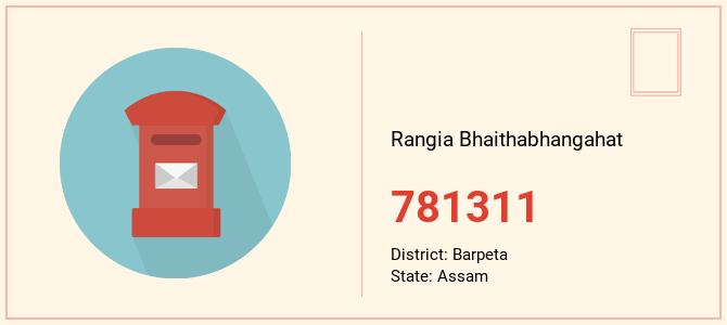pin code of Rangia Bhaithabhangahat in Assam