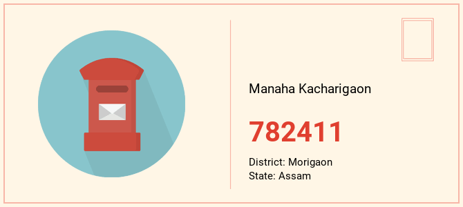 pin code of Manaha Kacharigaon in Assam