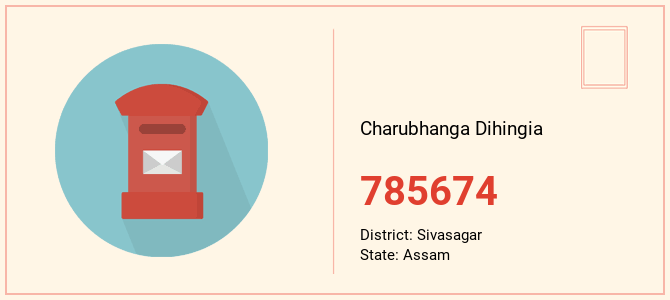 pin code of Charubhanga Dihingia in Assam