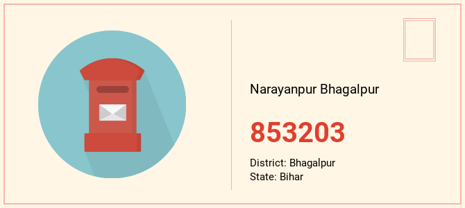 pin code of Narayanpur Bhagalpur in Bihar