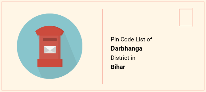 Darbhanga district pin code list in Bihar