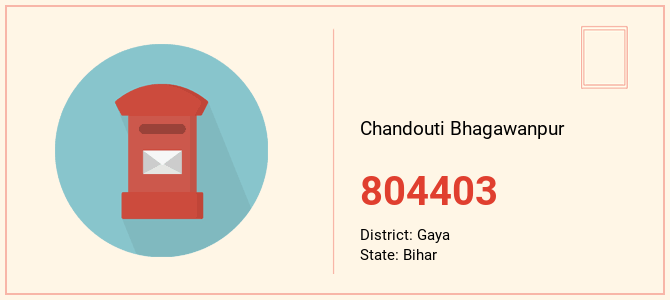pin code of Chandouti Bhagawanpur in Bihar
