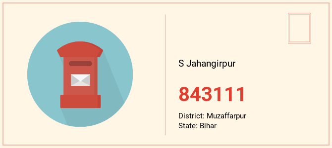 pin code of S Jahangirpur in Bihar