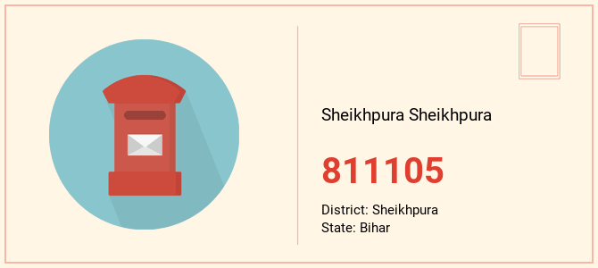 pin code of Sheikhpura Sheikhpura in Bihar