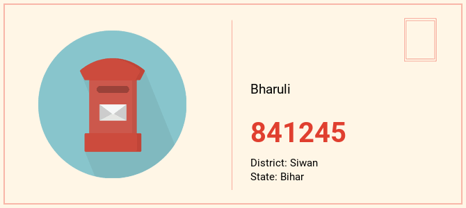 pin code of Bharuli in Bihar