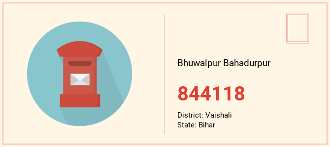 pin code of Bhuwalpur Bahadurpur in Bihar