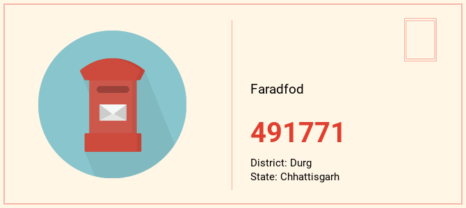 pin code of Faradfod in Chhattisgarh