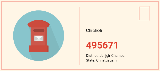 pin code of Chicholi in Chhattisgarh