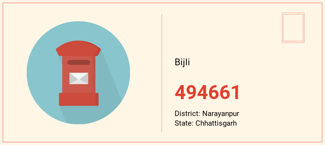 pin code of Bijli in Chhattisgarh