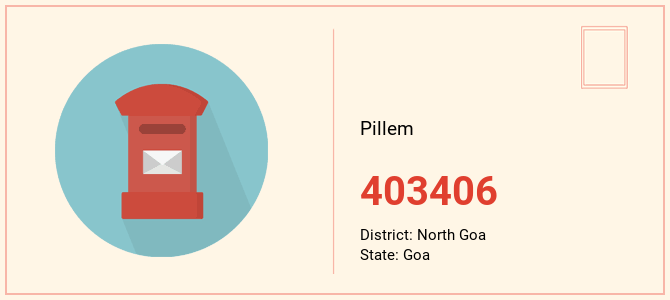 pin code of Pillem in Goa