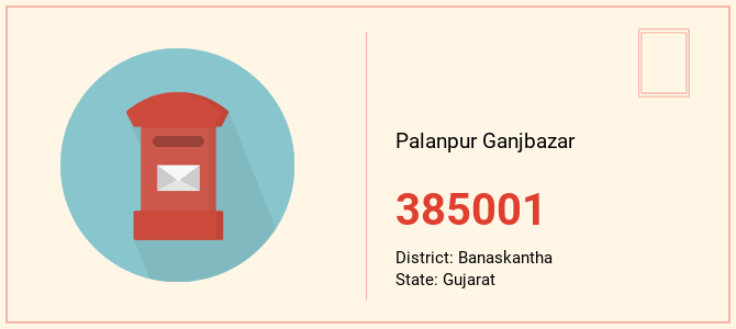 pin code of Palanpur Ganjbazar in Gujarat