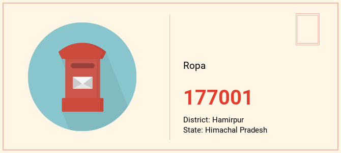 pin code of Ropa in Himachal Pradesh