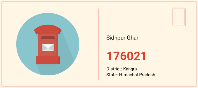 pin code of Sidhpur Ghar in Himachal Pradesh