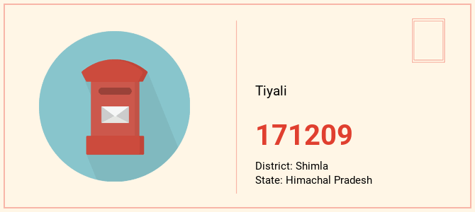 pin code of Tiyali in Himachal Pradesh