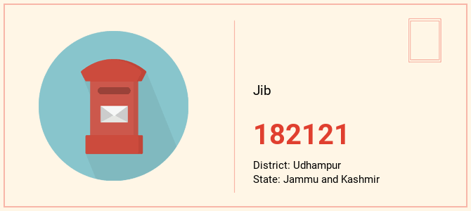 pin code of Jib in Jammu and Kashmir