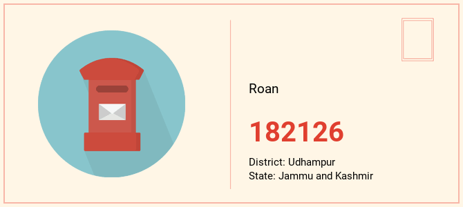 pin code of Roan in Jammu and Kashmir