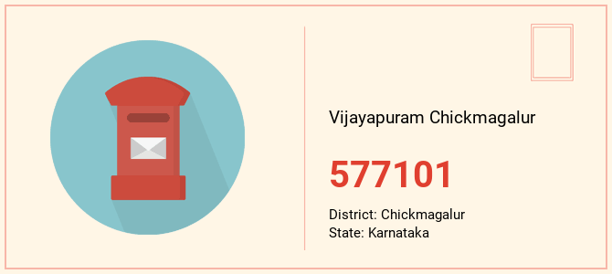 pin code of Vijayapuram Chickmagalur in Karnataka