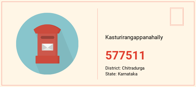 pin code of Kasturirangappanahally in Karnataka