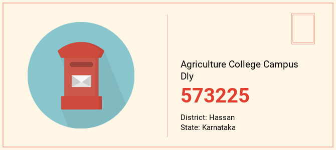 pin code of Agriculture College Campus Dly in Karnataka