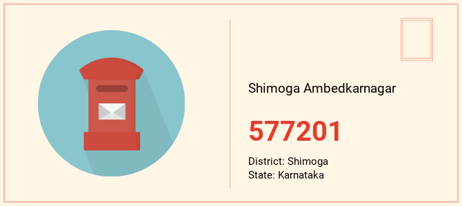 pin code of Shimoga Ambedkarnagar in Karnataka