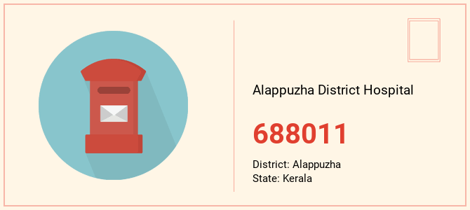 pin code of Alappuzha District Hospital in Kerala