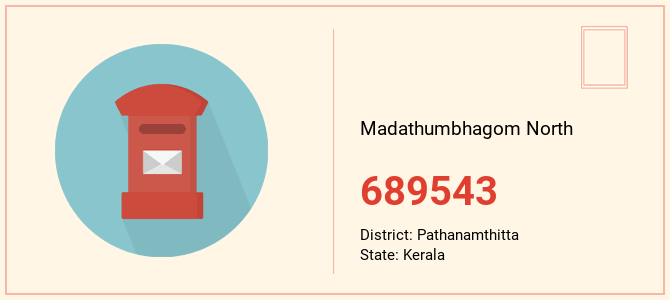 pin code of Madathumbhagom North in Kerala