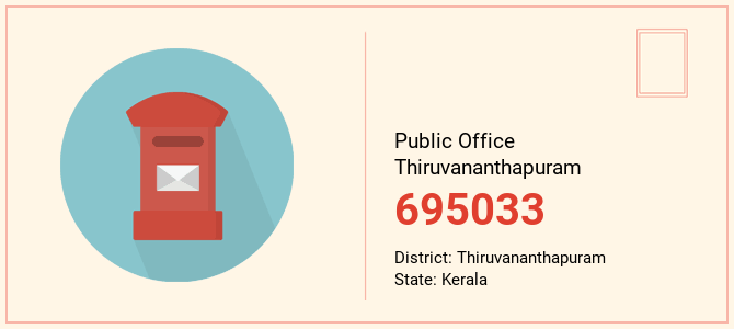 pin code of Public Office Thiruvananthapuram in Kerala