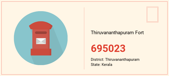 pin code of Thiruvananthapuram Fort in Kerala