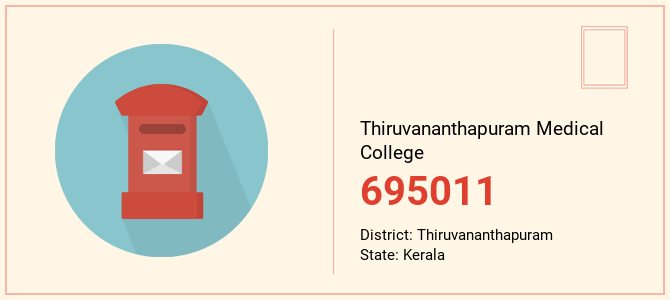 pin code of Thiruvananthapuram Medical College in Kerala