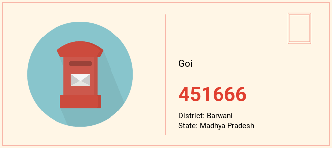 pin code of Goi in Madhya Pradesh