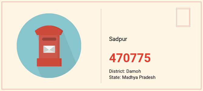 pin code of Sadpur in Madhya Pradesh