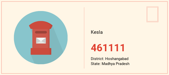 pin code of Kesla in Madhya Pradesh