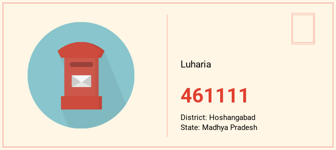 pin code of Luharia in Madhya Pradesh