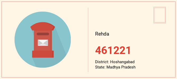 pin code of Rehda in Madhya Pradesh
