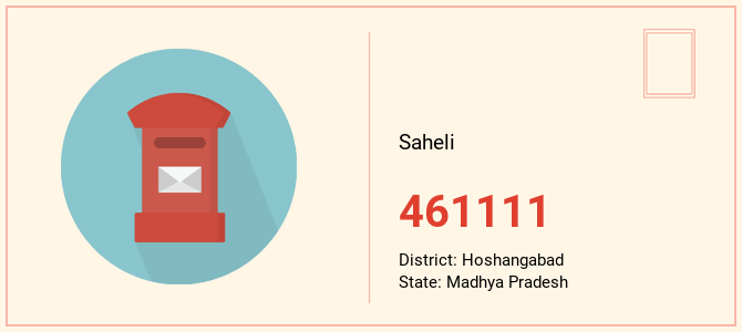 pin code of Saheli in Madhya Pradesh