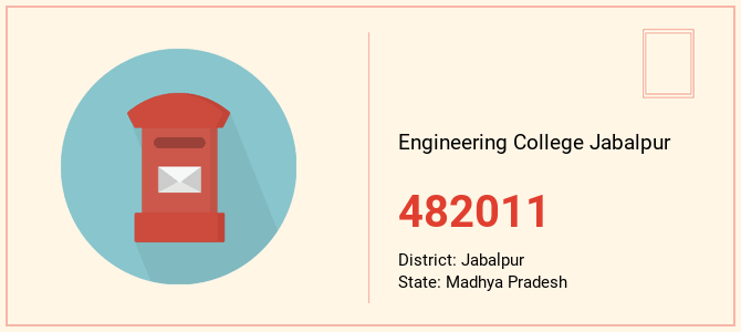 pin code of Engineering College Jabalpur in Madhya Pradesh