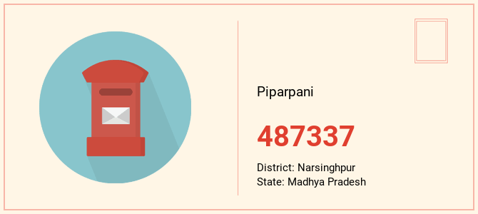 pin code of Piparpani in Madhya Pradesh